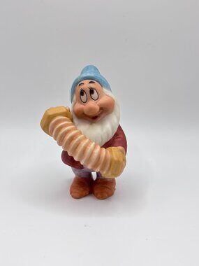 VTG Disney Ceramic Snow White and the Seven Dwarfs Bashful Figurine Sri Lanka 3"
